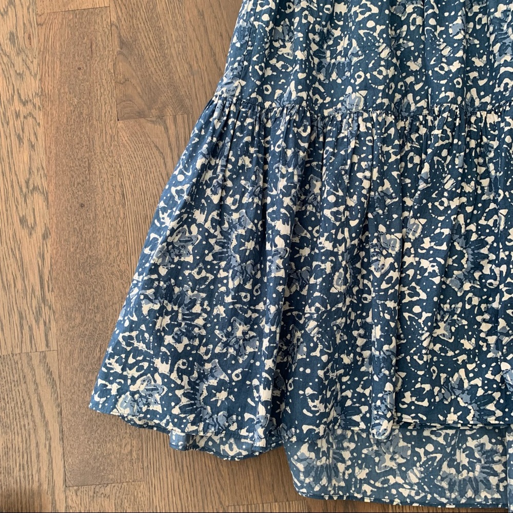 NWT Ulla Johnson Rosemarie in Blue Batik Print Cotton Size 2 - Picture 4 of 8